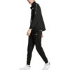 Sudadera con cremallera completa de felpa francesa Tape “Negra”