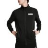 Sudadera con cremallera completa de felpa francesa Tape “Negra”