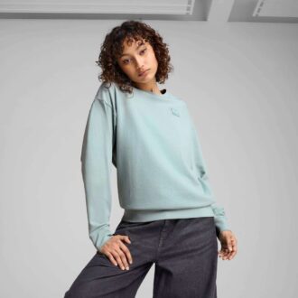 Sudadera con cuello redondo cómoda para mujer Elevated Essentials