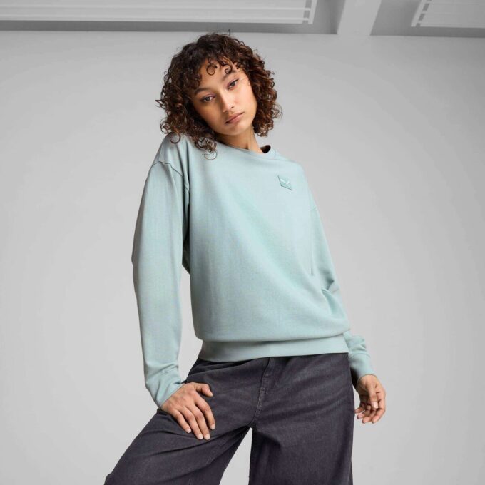 Sudadera con cuello redondo cómoda para mujer Elevated Essentials Sudadera con cuello redondo cómoda para mujer Elevated Essentials