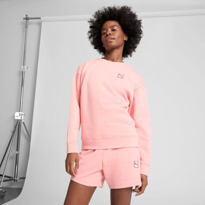 Sudadera con cuello redondo cómoda para mujer Elevated Essentials Sudadera con cuello redondo cómoda para mujer Elevated Essentials