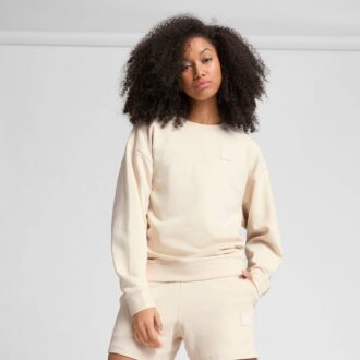 Sudadera con cuello redondo cómoda para mujer Elevated Essentials