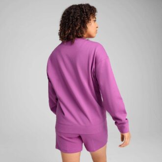 Sudadera con cuello redondo cómoda para mujer Elevated Essentials