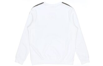 Sudadera con cuello redondo Metallic Nights “Blanco, negro y dorado”