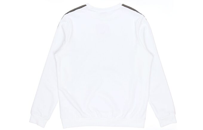 Sudadera con cuello redondo Metallic Nights “Blanco, negro y dorado”