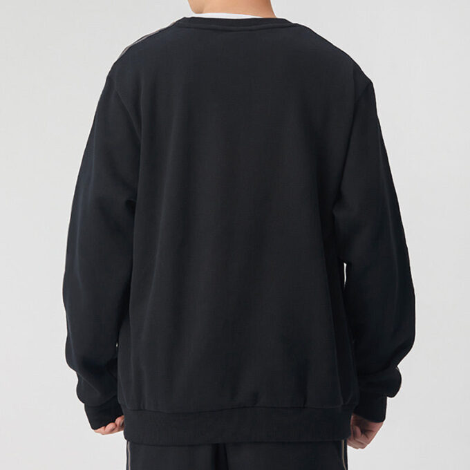 Sudadera con cuello redondo Metallic Nights “Negro Dorado”