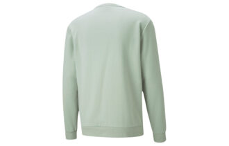 Sudadera con cuello redondo Metallic Nights “Verde oliva y blanco”