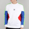 Sudadera con cuello redondo PUMA TFS para hombre, color blanco