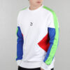 Sudadera con cuello redondo PUMA TFS para hombre, color blanco