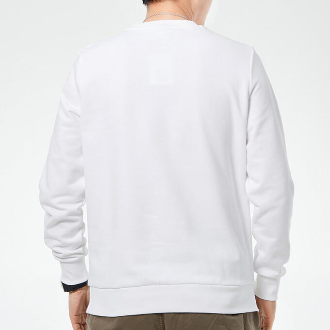 Sudadera con cuello redondo y estampado de juego “Blanco, negro y verde”
