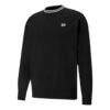 Sudadera con cuello redondo y logo pequeño en blanco y negro