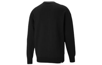 Sudadera con cuello redondo y logo pequeño en blanco y negro