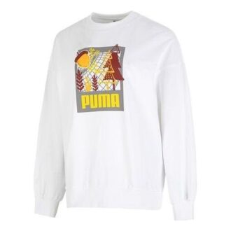 Sudadera con cuello redondo y mangas abullonadas FF (WMNS) “Blanca”