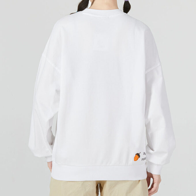 Sudadera con cuello redondo y mangas abullonadas FF (WMNS) “Blanca”