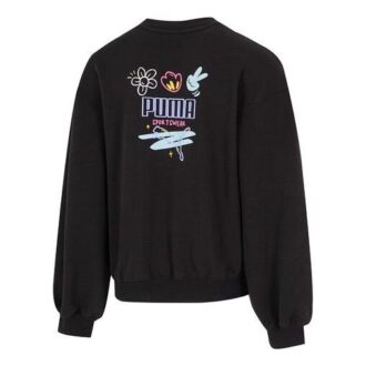 Sudadera con estampado gráfico “Negro” (WMNS)