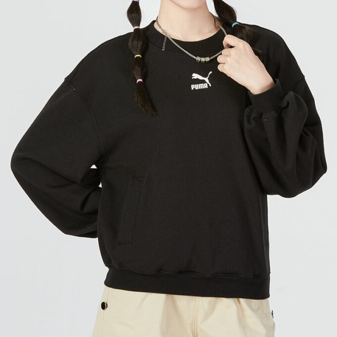 Sudadera con estampado gráfico “Negro” (WMNS)