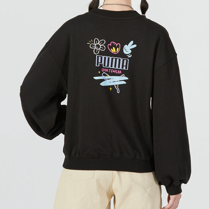 Sudadera con estampado gráfico “Negro” (WMNS)