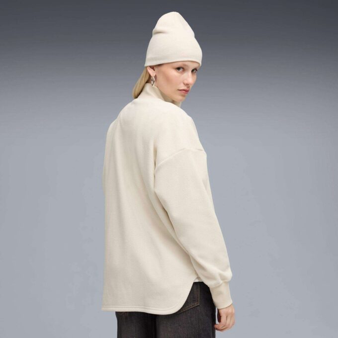 Sudadera con media cremallera para mujer
