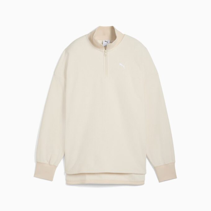 Sudadera con media cremallera para mujer