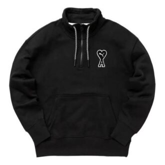 Sudadera con media cremallera PUMA x Ami “Negra”