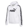 Sudadera corta con capucha amplificada (mujeres) “Blanca”