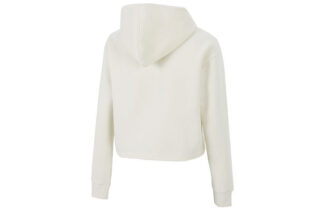 Sudadera corta con capucha Essential Metallic en beige (mujeres)