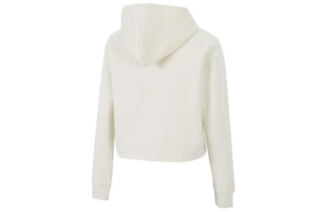 Sudadera corta con capucha Essential Metallic en beige (mujeres)