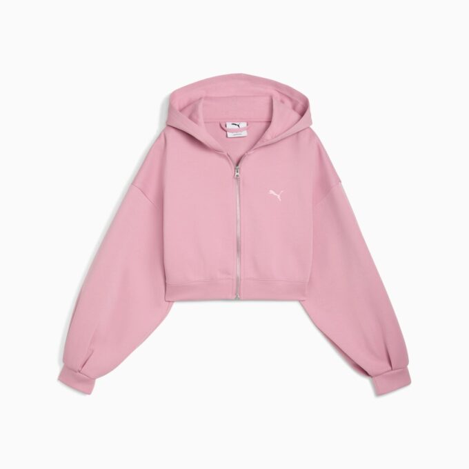 Sudadera corta con capucha para mujer de Wardrobe Essentials Sudadera corta con capucha para mujer de Wardrobe Essentials