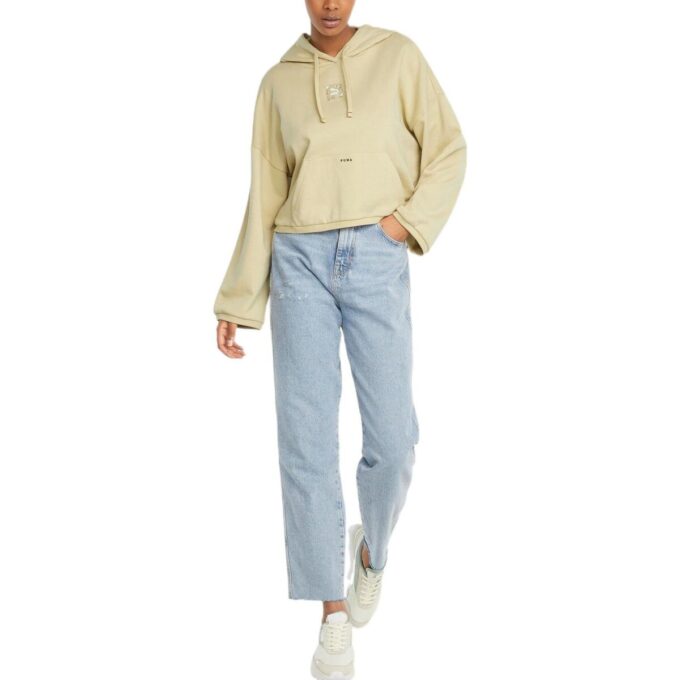 Sudadera corta con capucha RE.GEN “Amarillo” (WMNS)