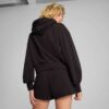 Sudadera corta holgada con capucha para mujer Sudadera corta holgada con capucha para mujer