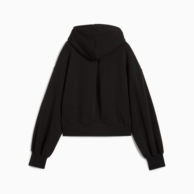 Sudadera corta holgada con capucha para mujer Sudadera corta holgada con capucha para mujer