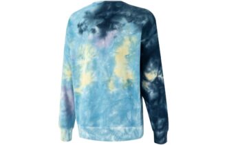 Sudadera de cuello redondo con efecto tie-dye MMQ “Azul”