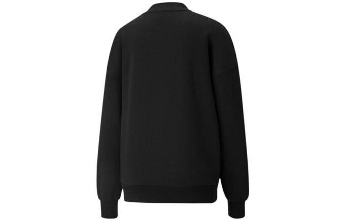 Sudadera de cuello redondo con el logotipo del Wellness Club (mujeres) en negro