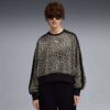Sudadera de cuello redondo con estampado animal T7 Leopard Luxe para mujer Sudadera de cuello redondo con estampado animal T7 Leopard Luxe para mujer