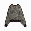 Sudadera de cuello redondo con estampado animal T7 Leopard Luxe para mujer Sudadera de cuello redondo con estampado animal T7 Leopard Luxe para mujer