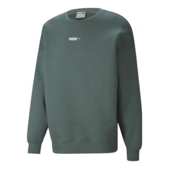 Sudadera de cuello redondo con logo pequeño “Verde”