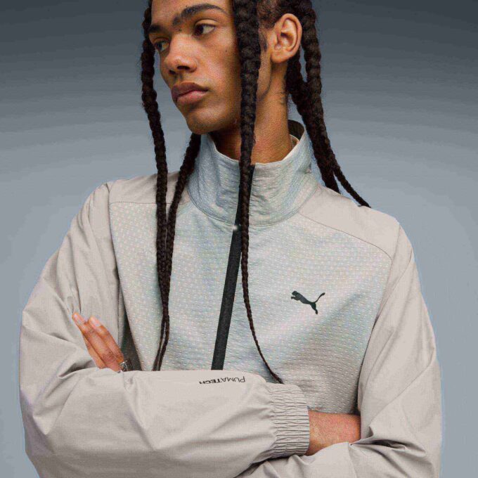 Sudadera de cuello redondo con media cremallera para hombre de PUMATECH Sudadera de cuello redondo con media cremallera para hombre de PUMATECH