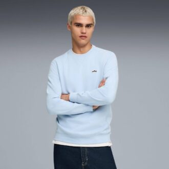 Sudadera de cuello redondo de ante para hombre de Wardrobe Essentials
