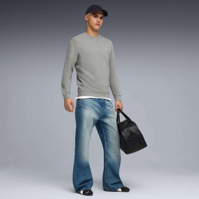 Sudadera de cuello redondo de ante para hombre de Wardrobe Essentials Sudadera de cuello redondo de ante para hombre de Wardrobe Essentials