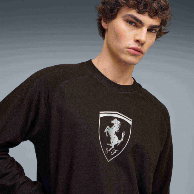 Sudadera de cuello redondo de la Scuderia Ferrari para hombre Motorsport Sudadera de cuello redondo de la Scuderia Ferrari para hombre Motorsport
