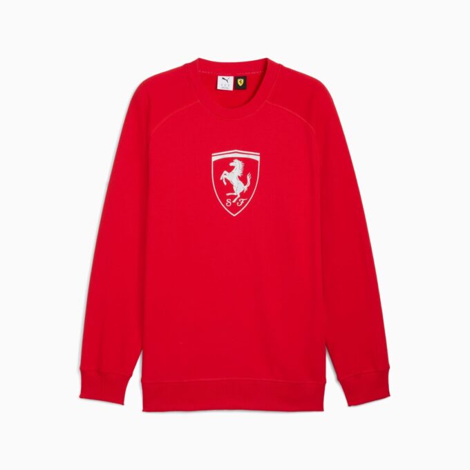 Sudadera de cuello redondo de la Scuderia Ferrari para hombre Motorsport Sudadera de cuello redondo de la Scuderia Ferrari para hombre Motorsport