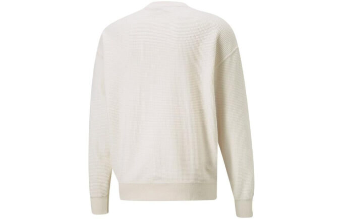 Sudadera de cuello redondo Downtown Waffle “Blanca”