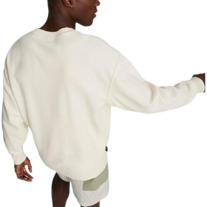 Sudadera de cuello redondo Downtown Waffle “Blanca”