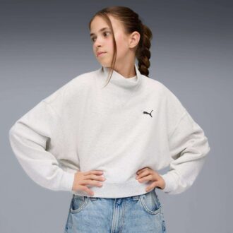 Sudadera de cuello redondo para niños grandes con elementos esenciales de armario Sudadera de cuello redondo para niños grandes con elementos esenciales de armario