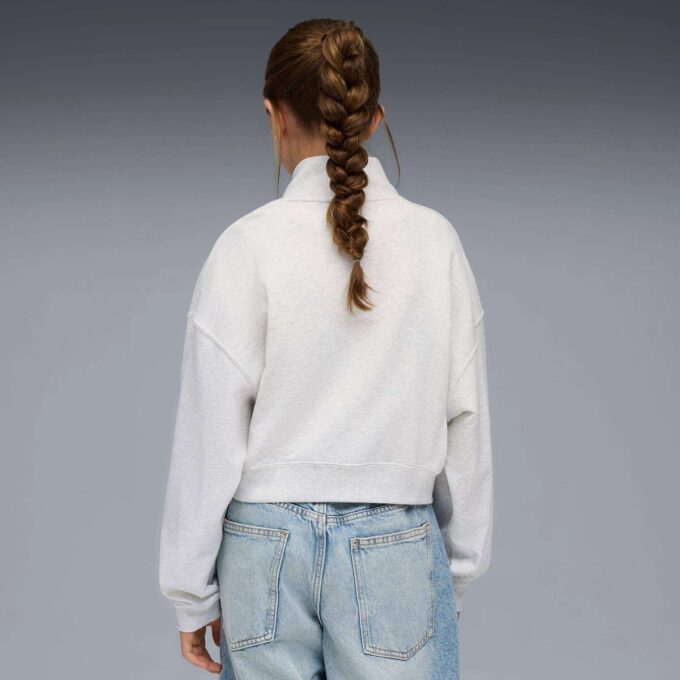 Sudadera de cuello redondo para niños grandes con elementos esenciales de armario Sudadera de cuello redondo para niños grandes con elementos esenciales de armario