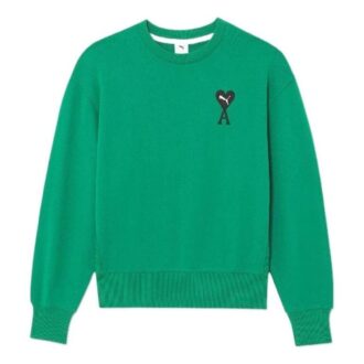 Sudadera de cuello redondo PUMA x Ami “Verde”