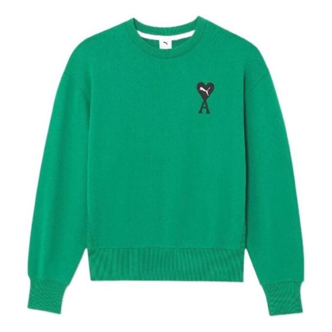 Sudadera de cuello redondo PUMA x Ami “Verde”