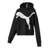 Sudadera deportiva con capucha negra para mujer