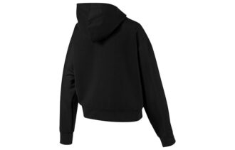 Sudadera deportiva con capucha negra para mujer