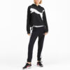 Sudadera deportiva con capucha negra para mujer